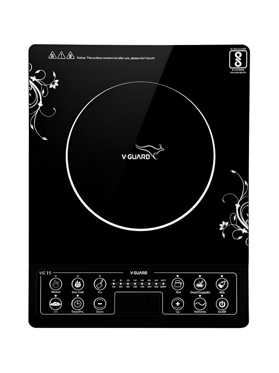 

V-Guard Black VIC 15 Induction Cooktop
