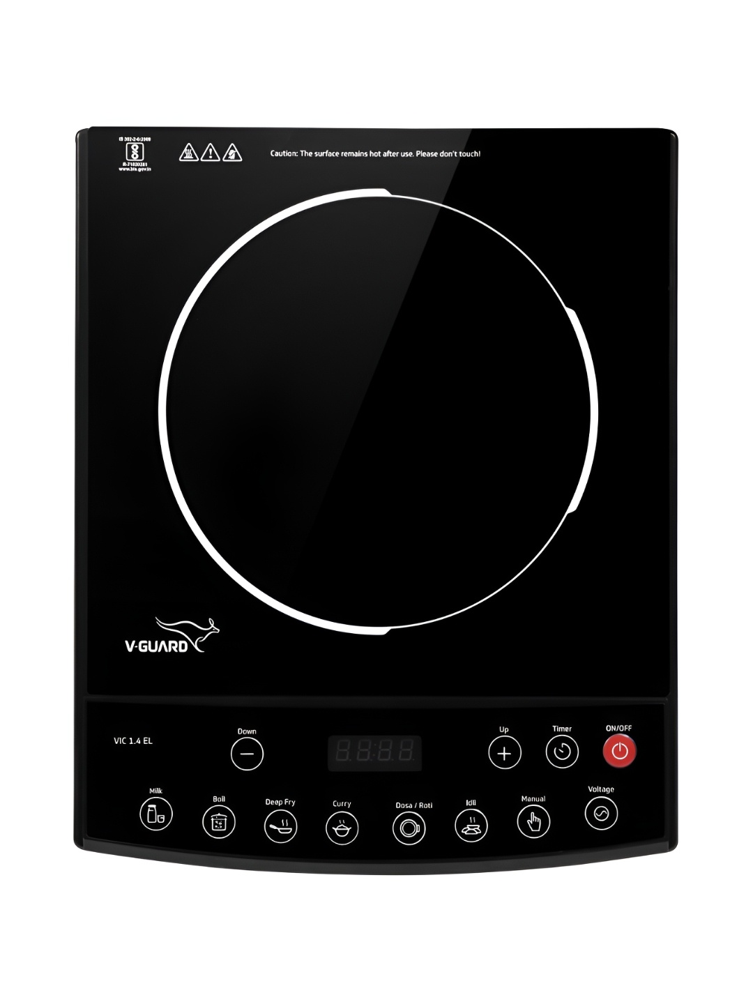 

V-Guard VIC 1.4 EL Black ABS Induction Cooktop