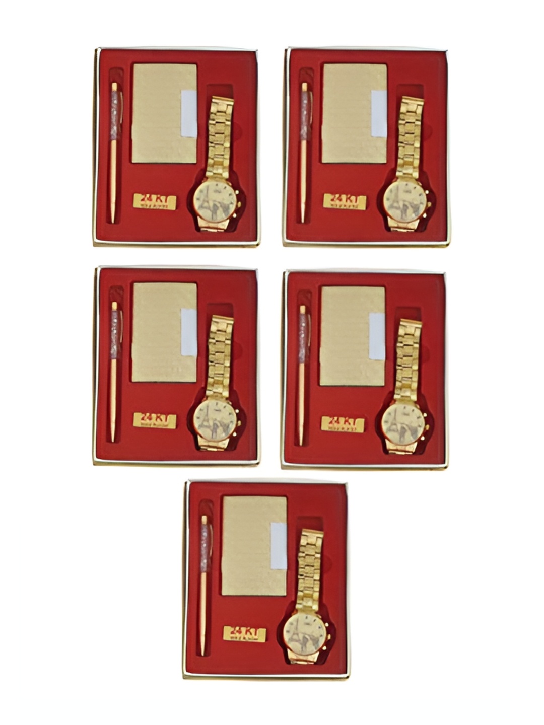 

INTERNATIONAL GIFT 4 Pcs 24KT Gold-Plated Home Gift Set