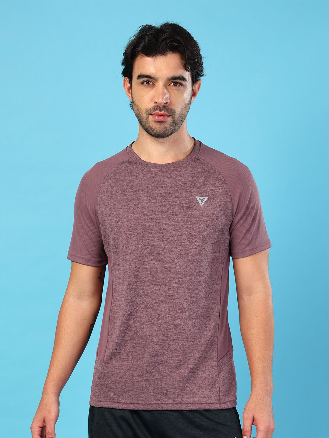 

Technosport Men Slim Fit T-shirt, Purple