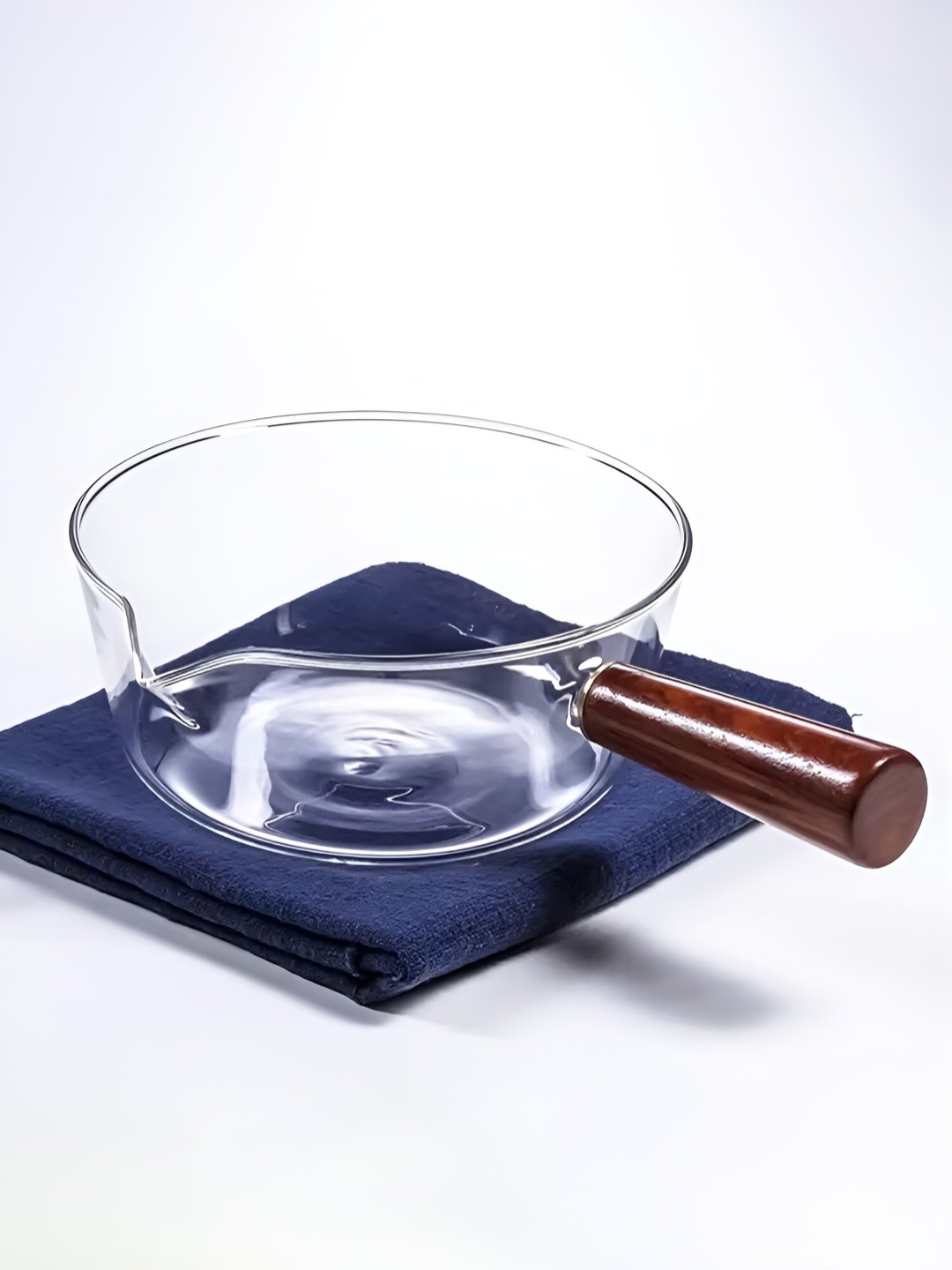 

Ekhasa Transparent Borosilicate Glass Cooking & Serving Sauce Pan