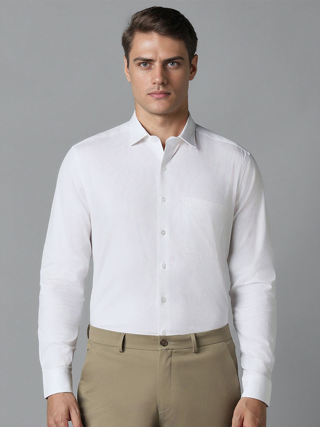 

Louis Philippe Men Slim Fit Opaque Formal Shirt, White