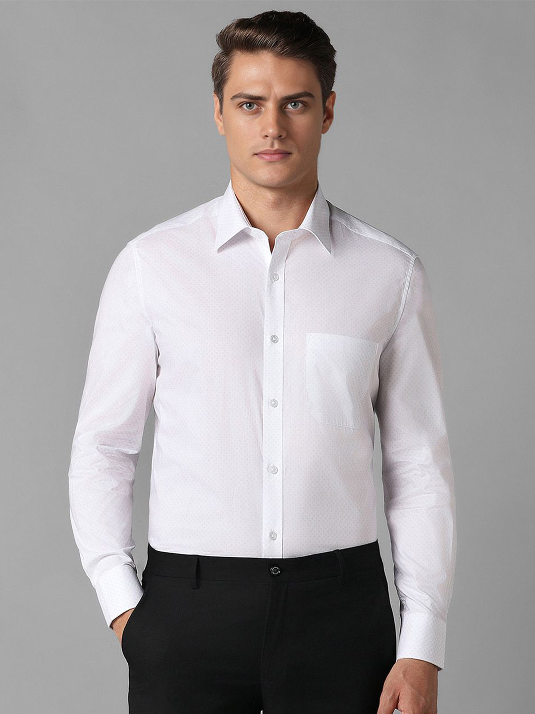 

Louis Philippe Men Opaque Formal Shirt, White
