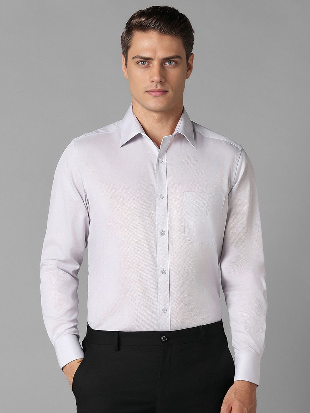 

Louis Philippe Men Opaque Formal Shirt, Grey