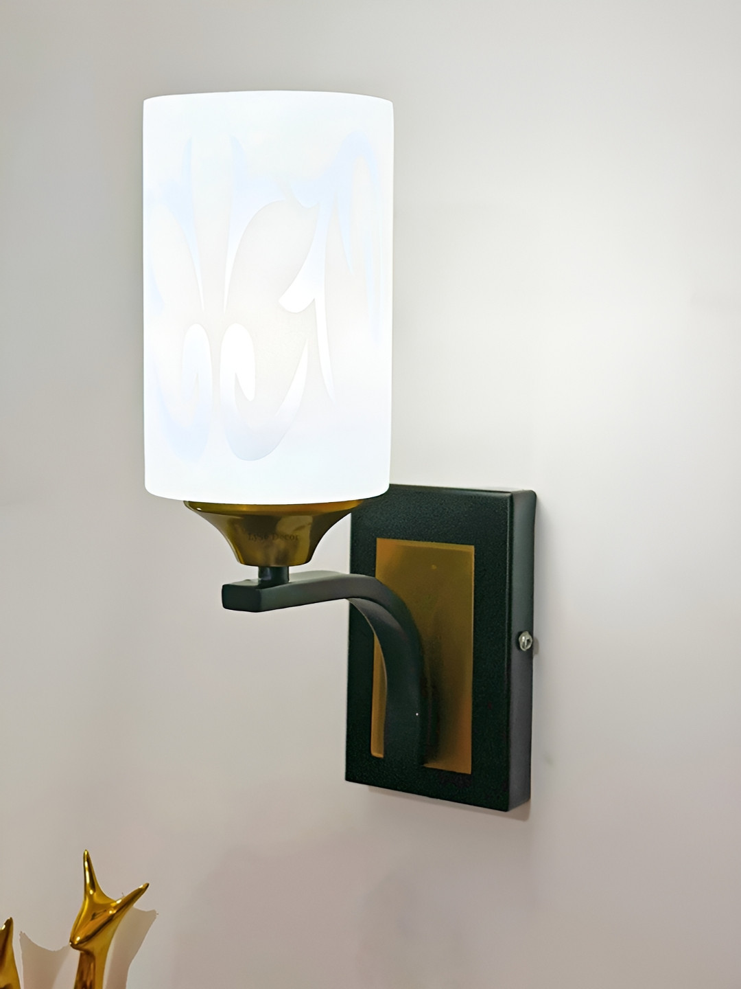 

Lyse Decor Gold-Toned Metal Wall Lamp