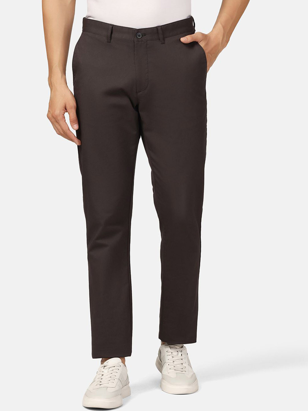 

Blackberrys Men Classic Straight Fit Chinos Trousers, Grey