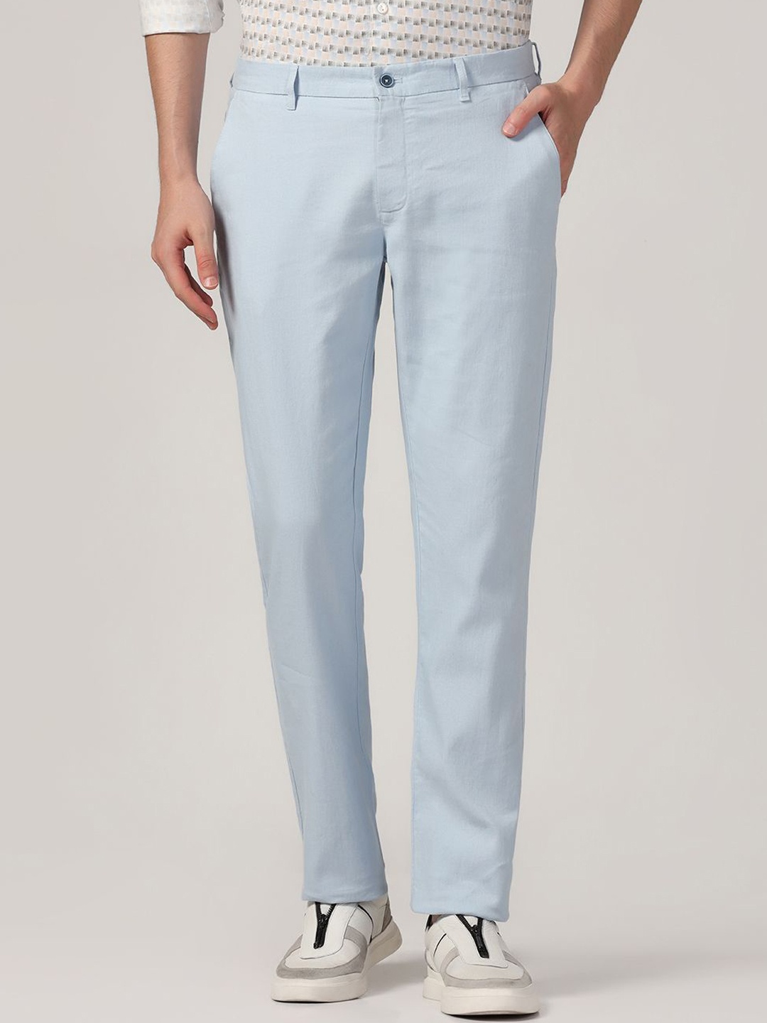 

Blackberrys Men Classic Slim Fit Trousers, Blue