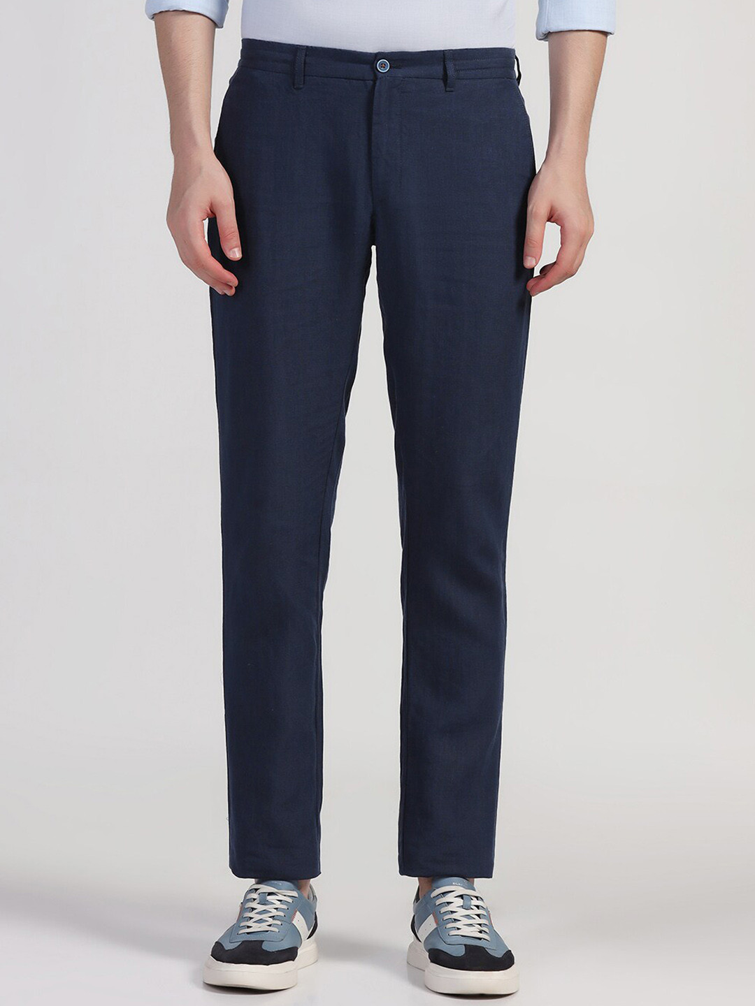 

Blackberrys Men Classic Slim Fit Chinos Trousers, Navy blue