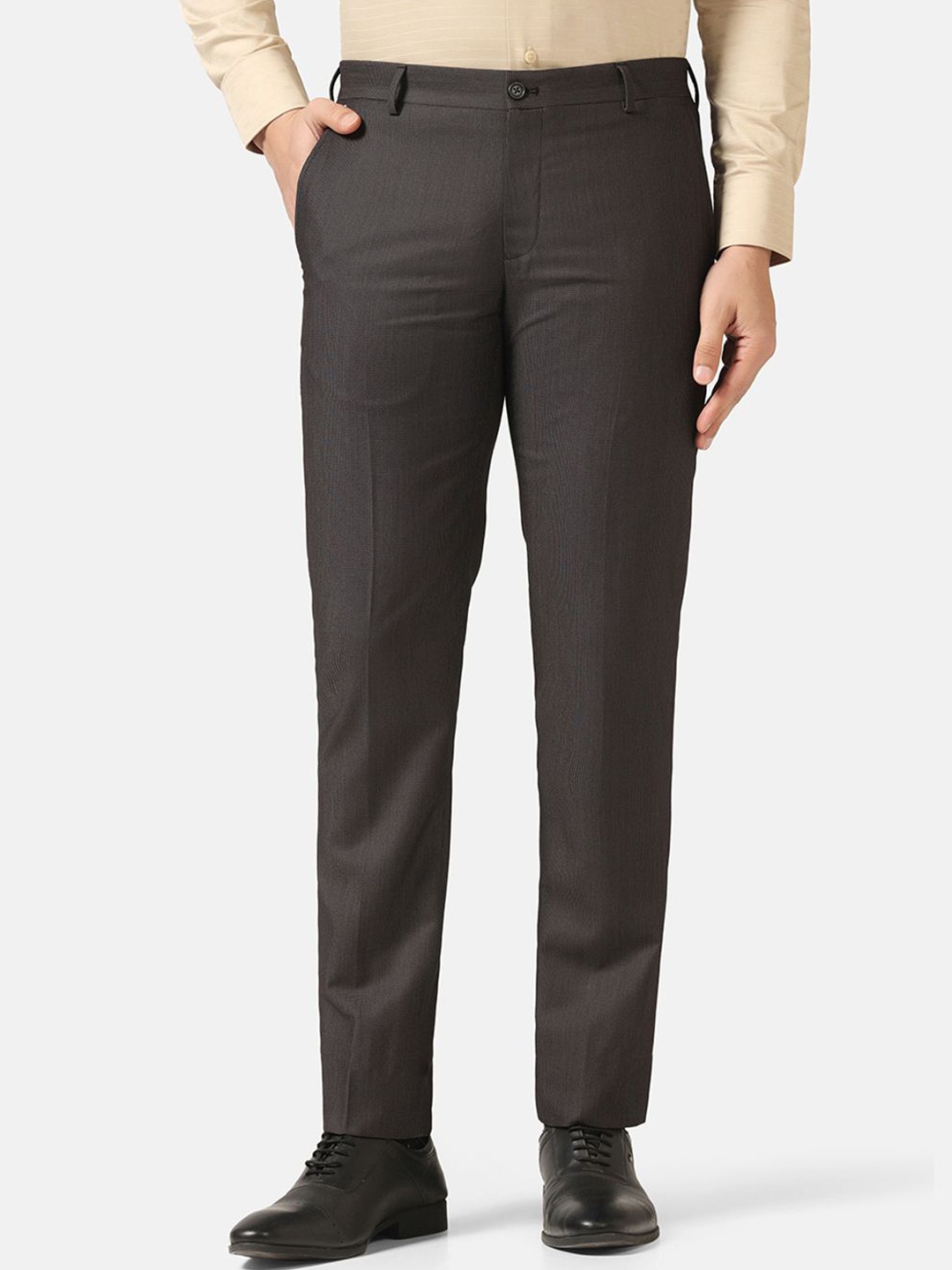 

Blackberrys Men Classic Slim Fit Low-Rise Regular Trouser, Black