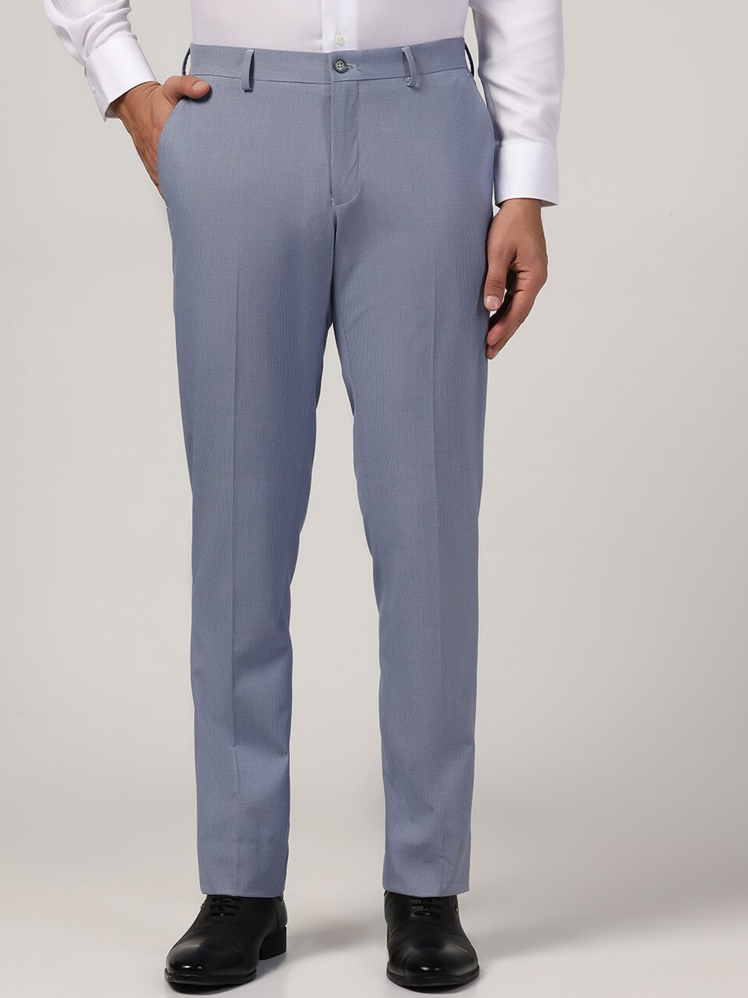 

Blackberrys Men Classic Slim Fit Trousers, Blue