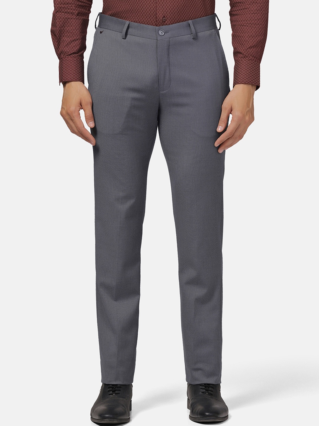 

Blackberrys Men Classic Slim Fit Chinos Trousers, Grey