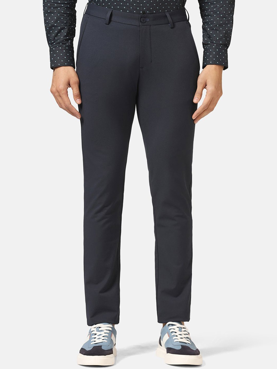 

Blackberrys TechPro Men Navy Casual Trouser, Navy blue