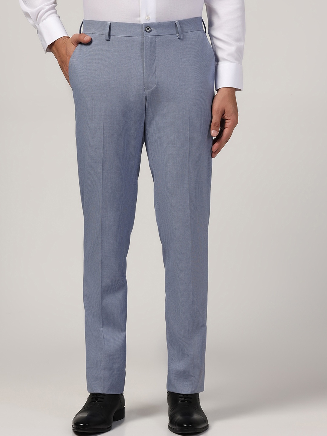 

Blackberrys Men Classic Slim Fit Trousers, Blue