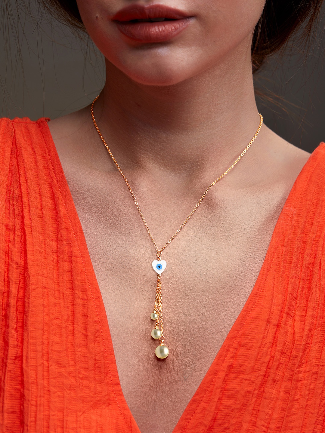 MINUTIAE Women Brass Gold-Plated Handcrafted Necklace