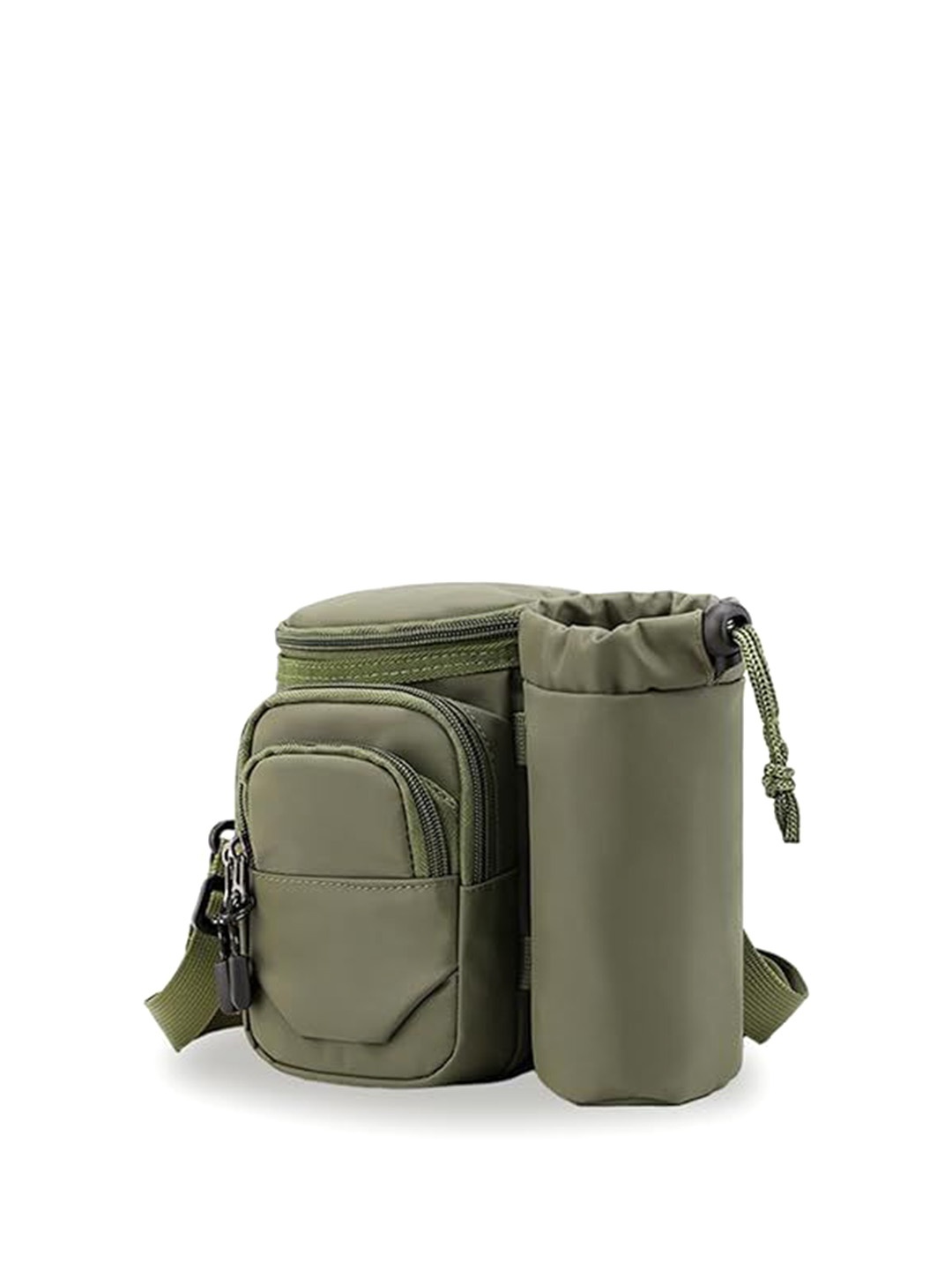 

Palay Bucket Sling Bag with Fringed, Green