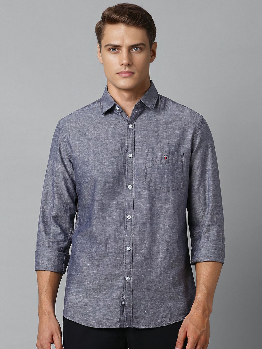 

Louis Philippe Sport Men Slim Fit Opaque Casual Shirt, Grey