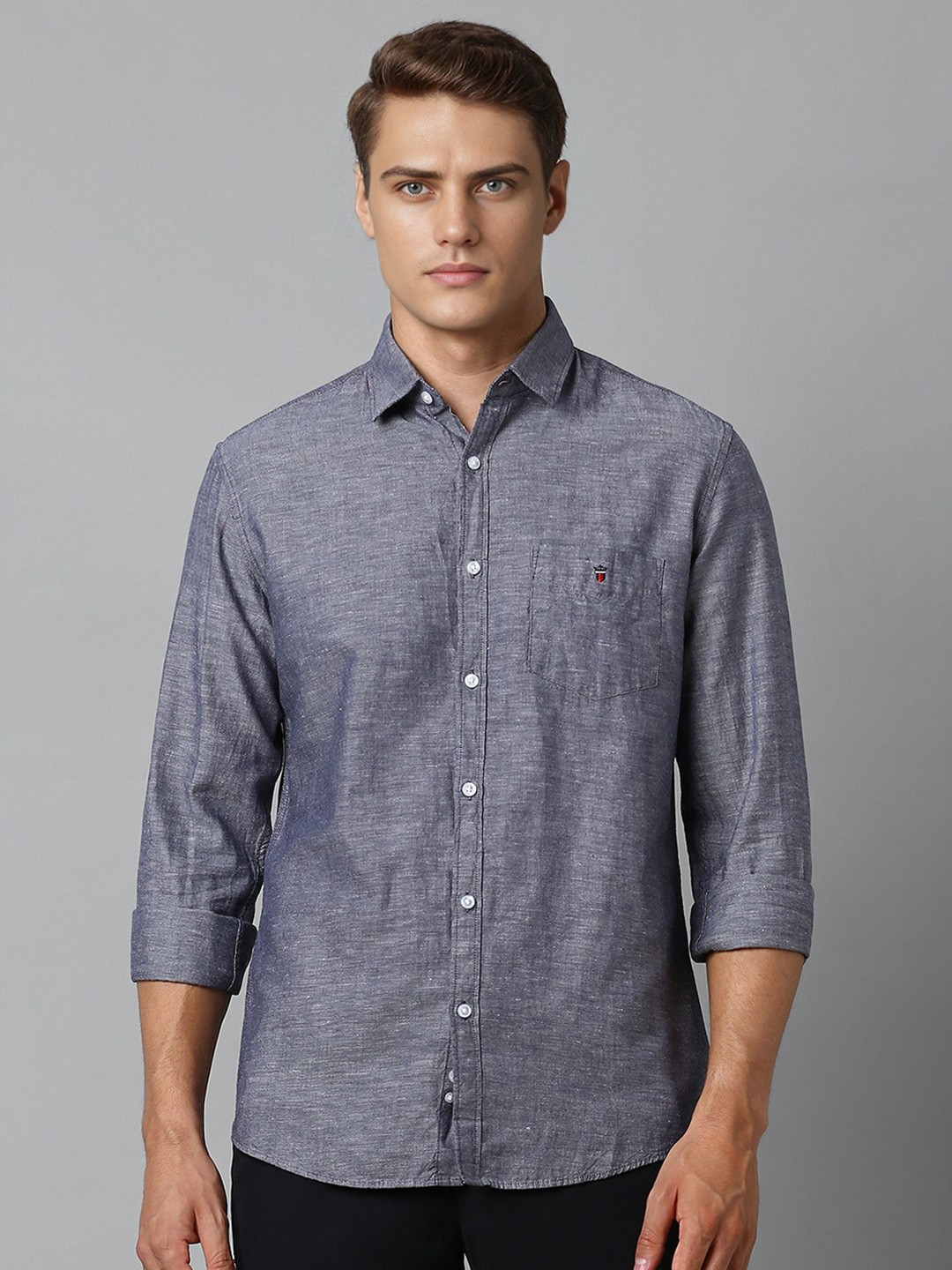 

Louis Philippe Sport Men Slim Fit Opaque Casual Shirt, Grey