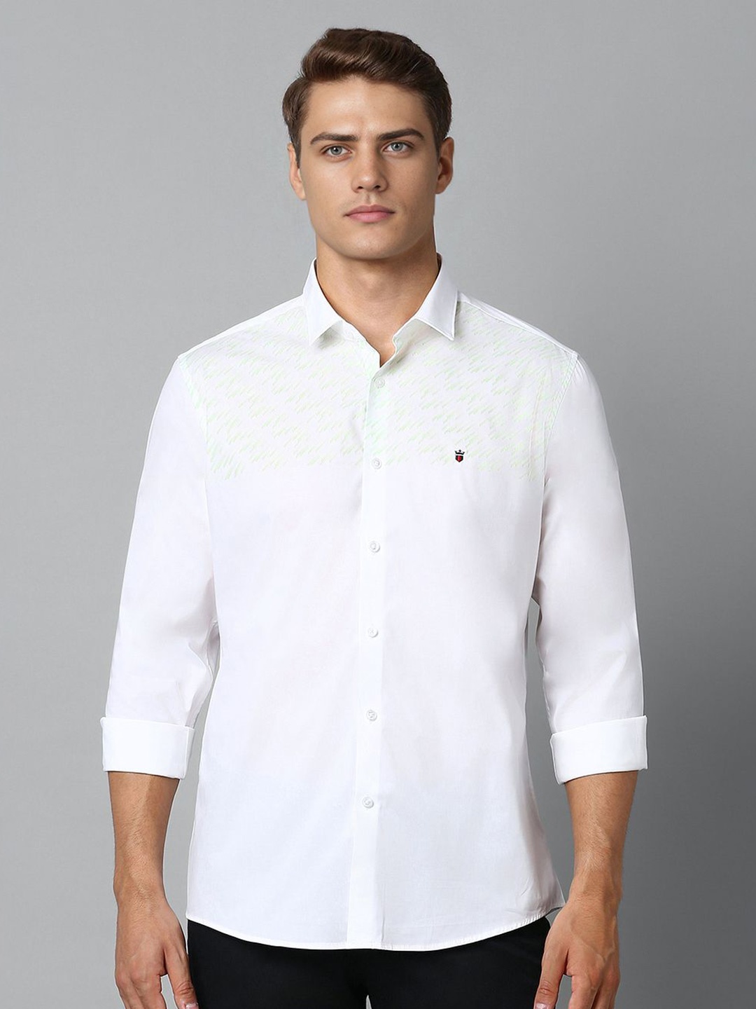 

Louis Philippe Sport Men Slim Fit Opaque Casual Shirt, White