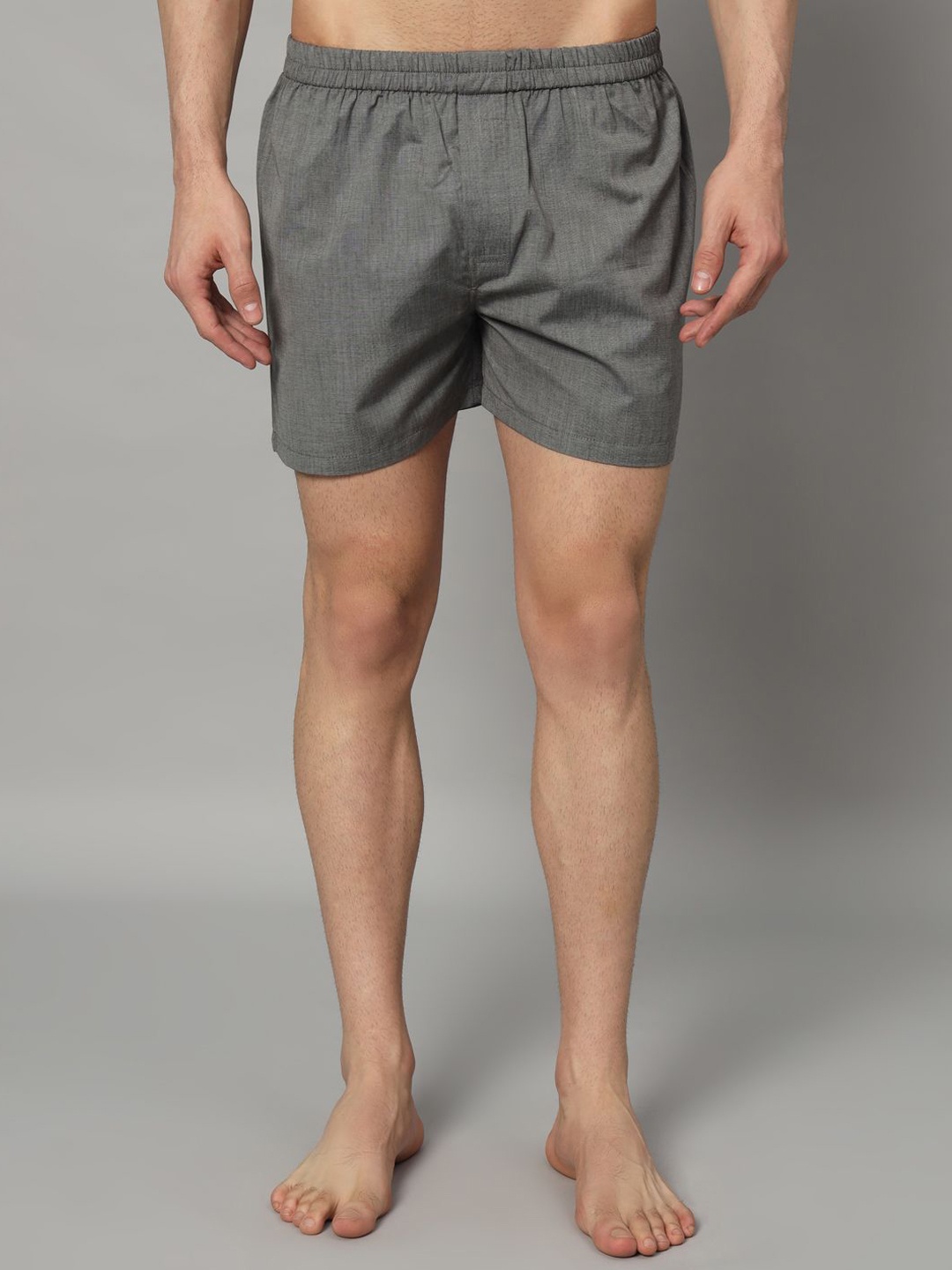 OWO THE LABEL Woven Pure Cotton Comfortable BoxersOTL20-S, Black