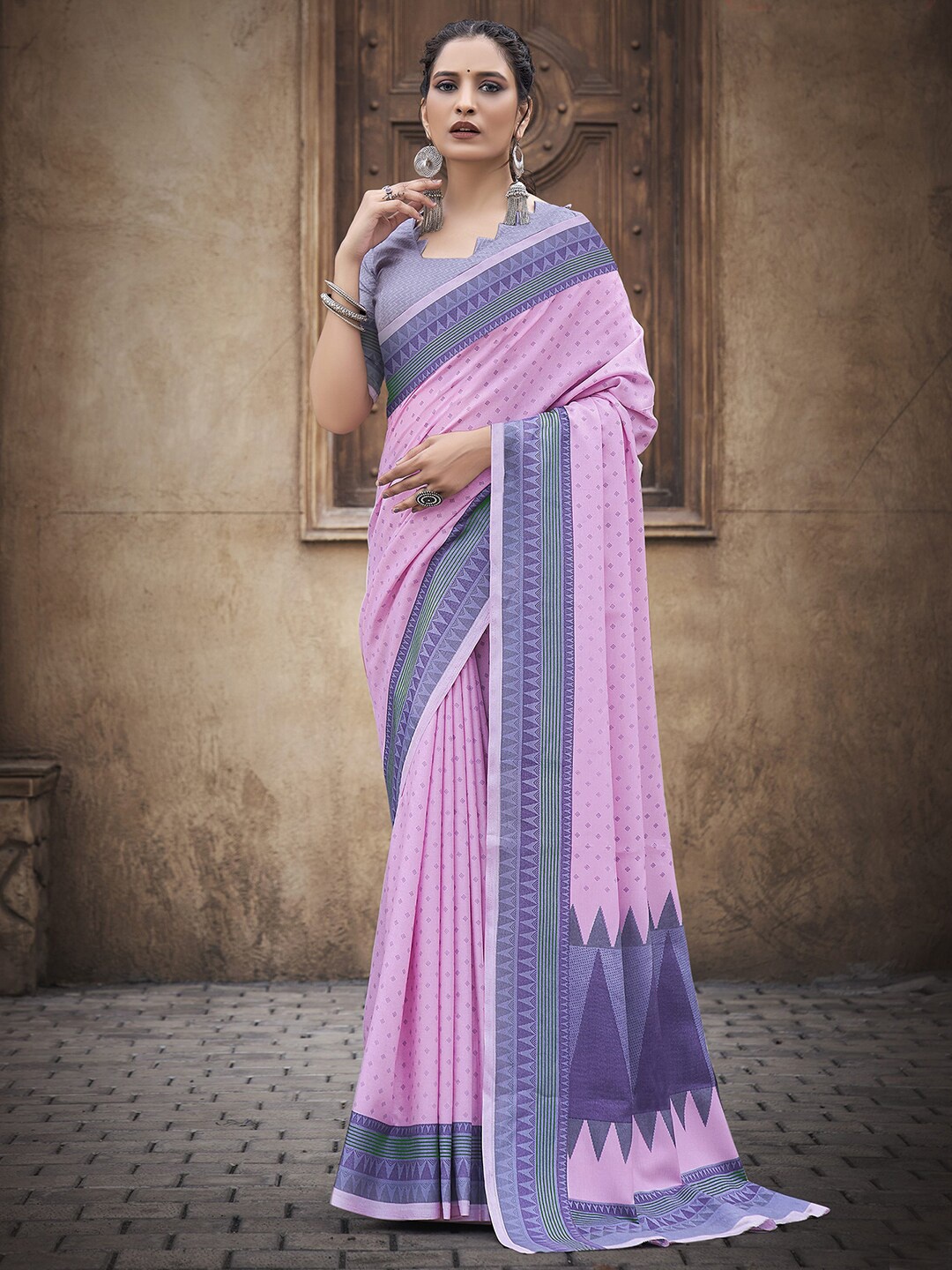 

Mitera Art Silk Saree, Grey
