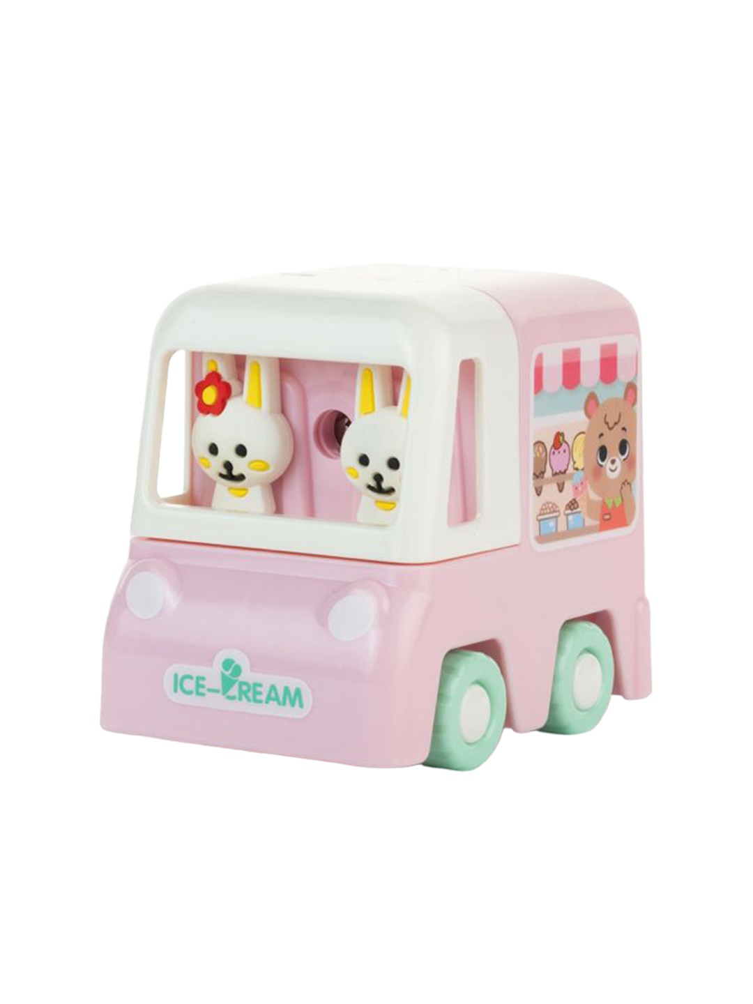 

QIPS Car Shaped Rotary Machine Pencil Sharpener, Pink