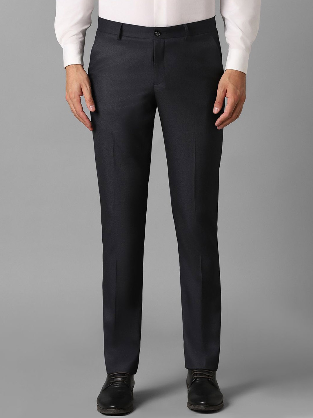 

Louis Philippe Men Slim Fit Formal Trousers, Grey