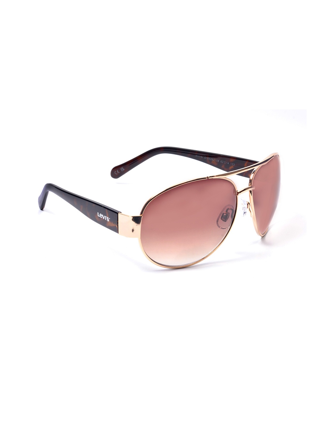 

Levis Outlook Unisex Aviator Sunglasses with UV Protected Lens 16426932597, Brown