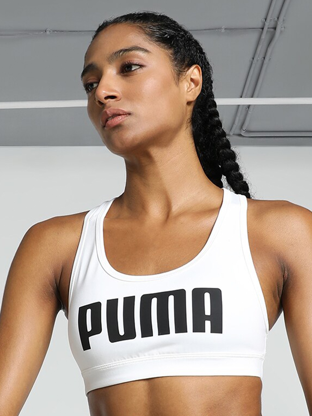 

Puma 4 KEEPS Printed Training Bra 52531602, White