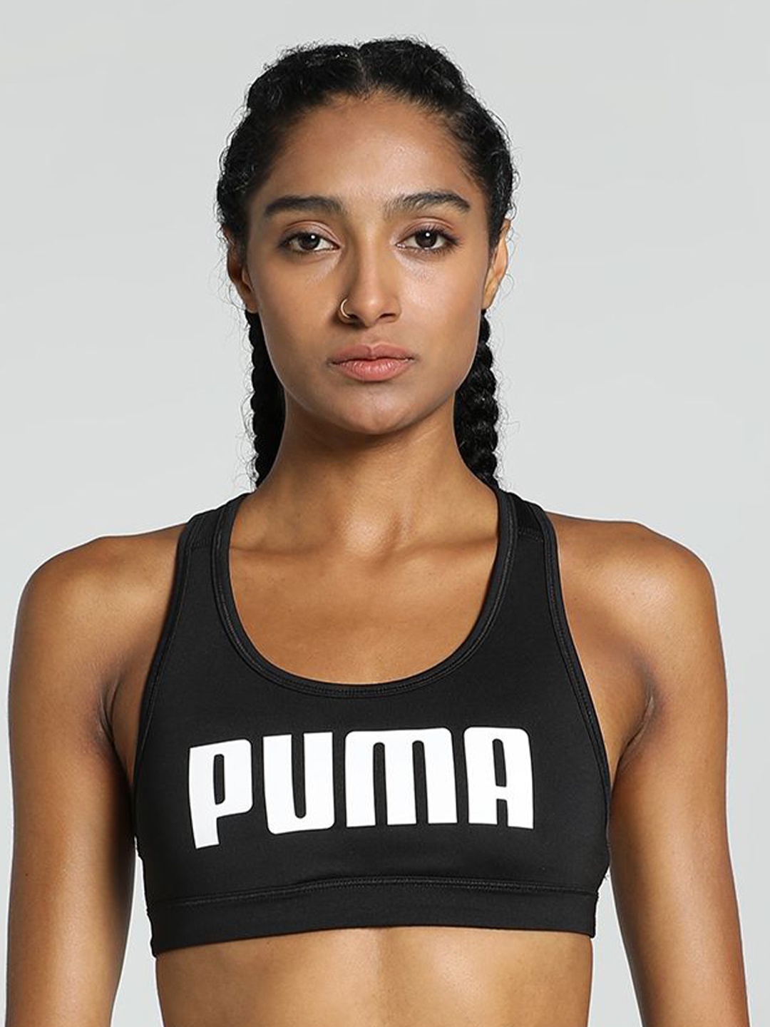 

Puma 4 KEEPS Printed Training Bra 52531601, Black