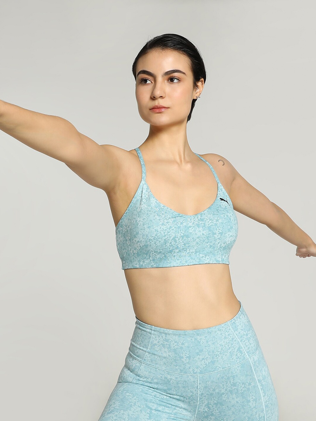 

Puma Move Printed Training Yogini Bra 52508422, Blue