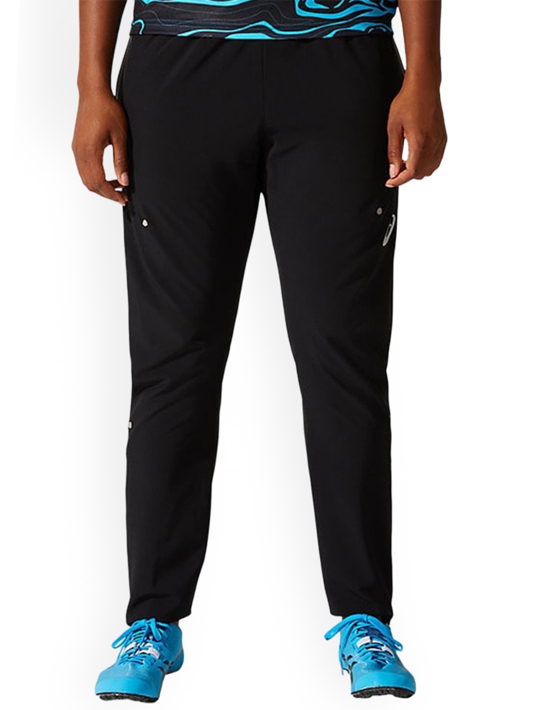 

ASICS Women Logo-Printed Cotton Track Pants, Black