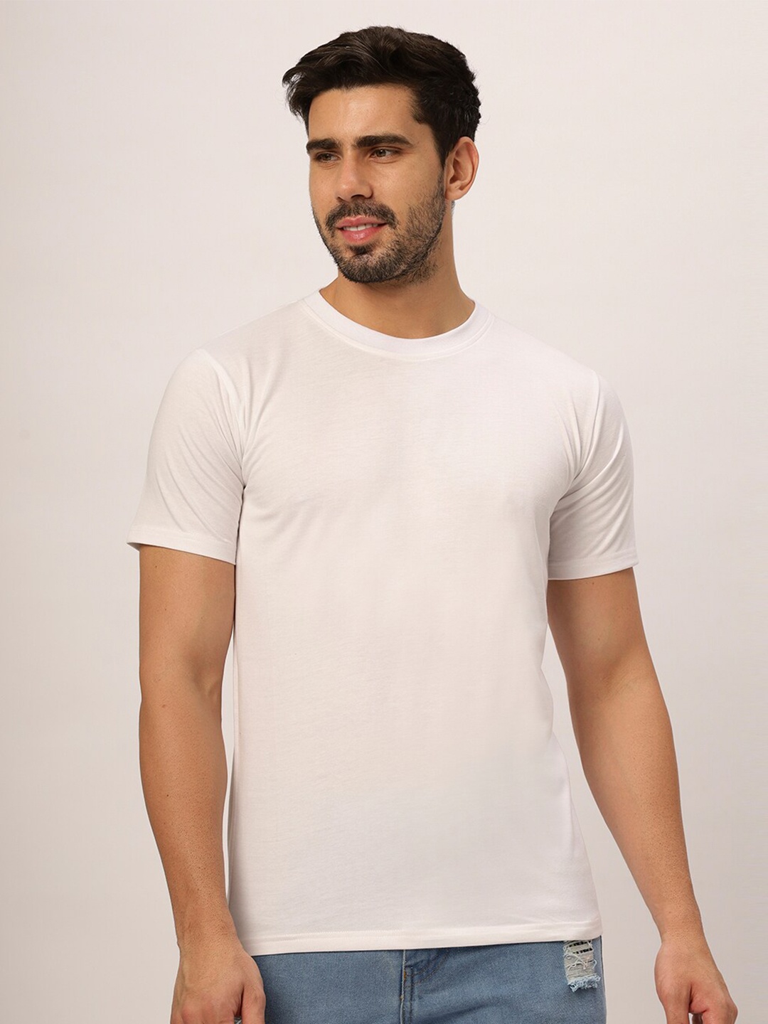 

N AND J Men Pockets T-shirt, White