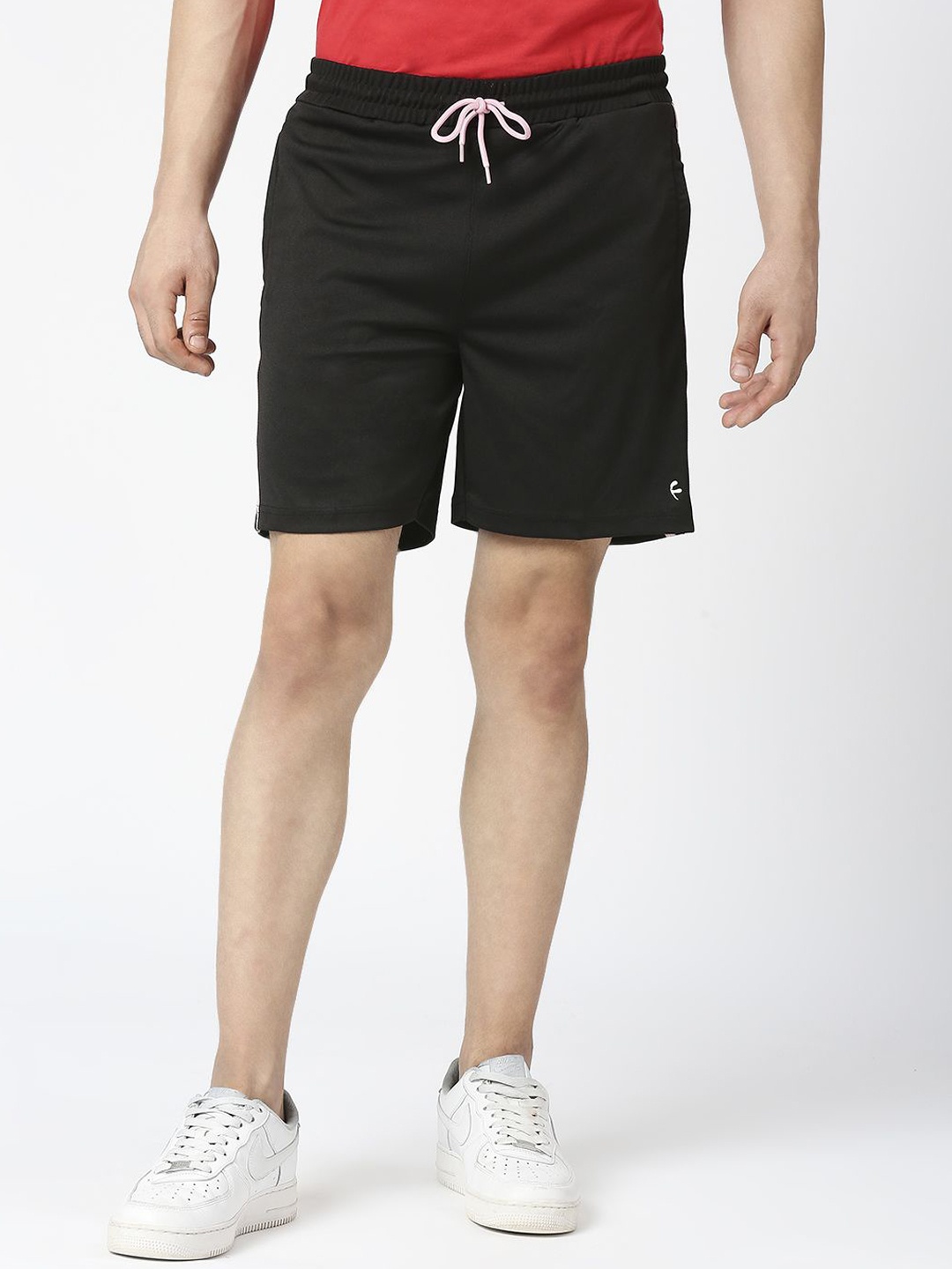 

FiTZ Men Solid Spandex Relaxed Fit Shorts, Black