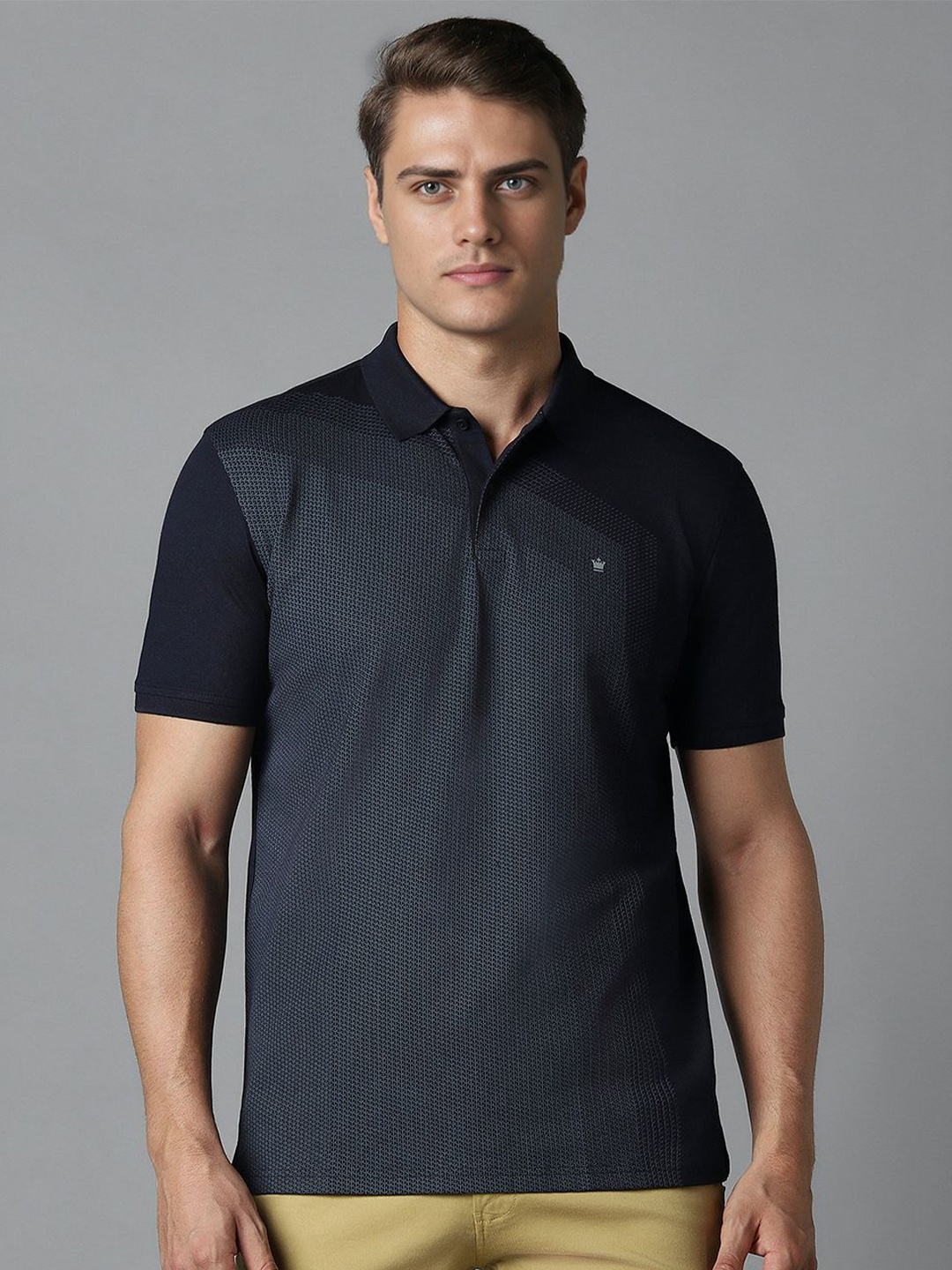 

Louis Philippe Sport Men Polo Collar Slim Fit T-shirt, Black