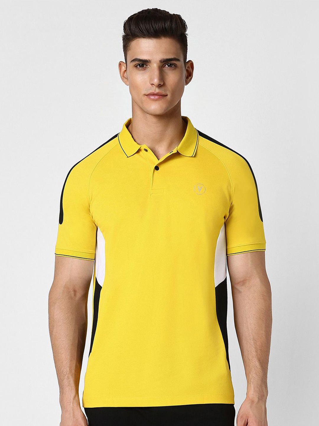 

Van Heusen Flex Men Polo Collar T-shirt, Yellow