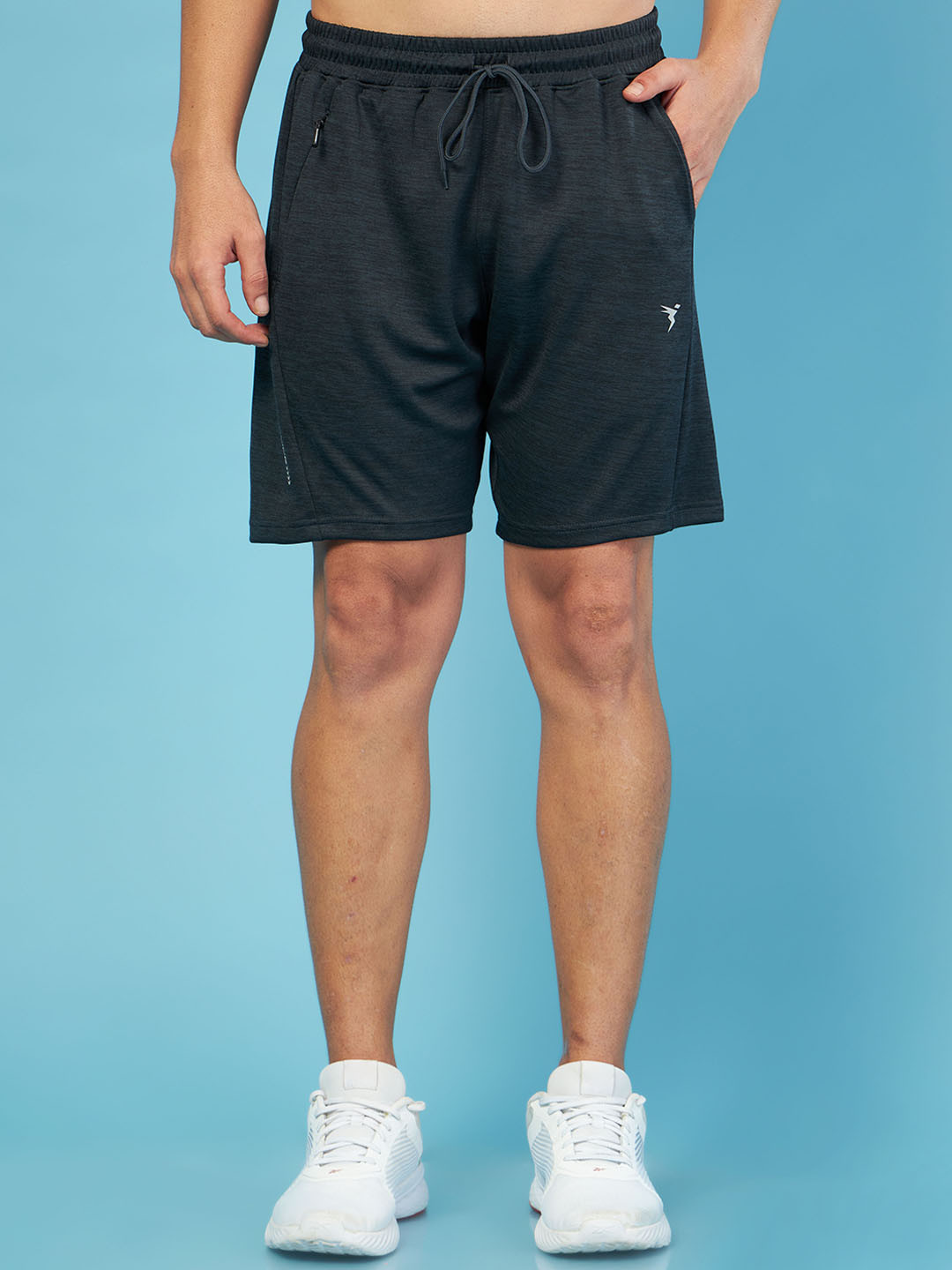 

Technosport Men Slim Fit Training or Gym Shorts, Charcoal