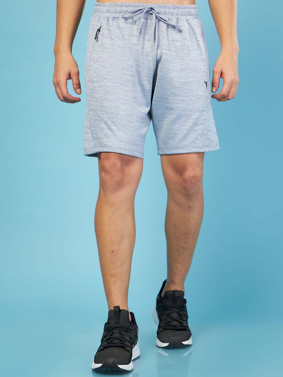 

Technosport Men Slim Fit Training or Gym Shorts, Grey