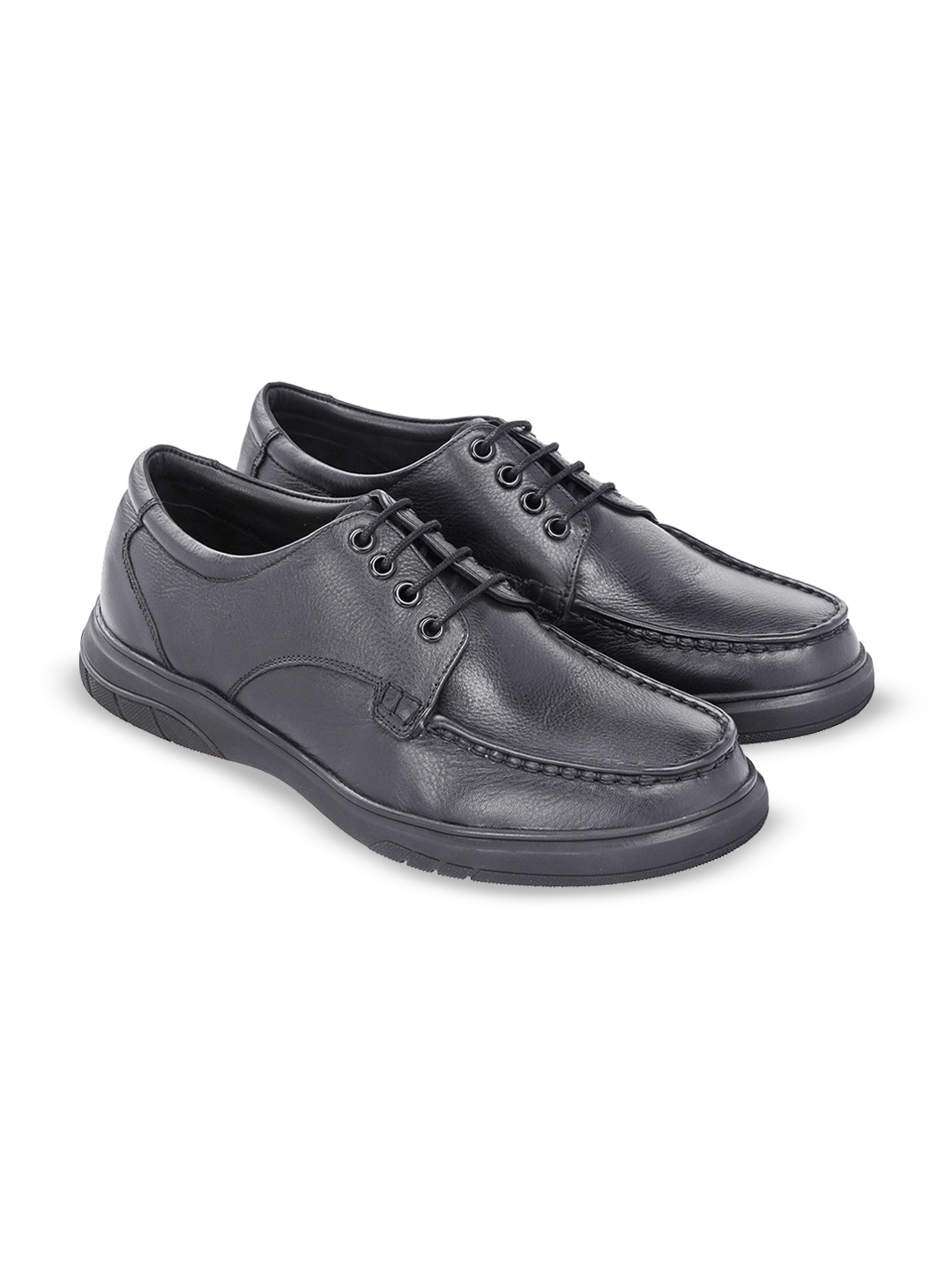 

Harrytech London Men Leather Formal Derbys Shoes, Black