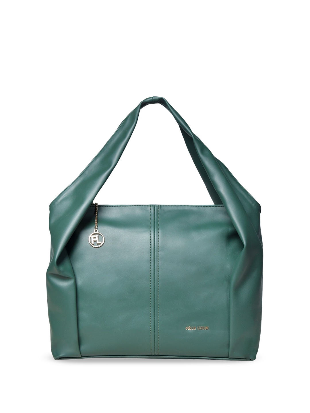 

PELLE LUXUR Women PU Structured Shoulder Bag, Green