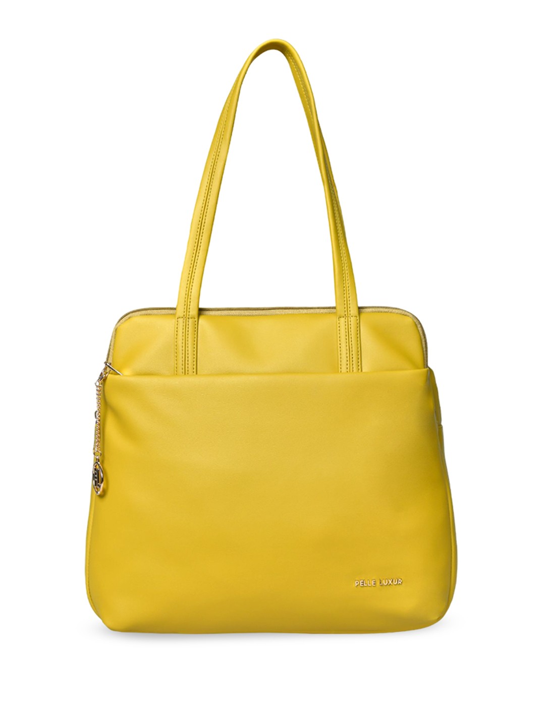 

PELLE LUXUR PU Shopper Shoulder Bag, Mustard