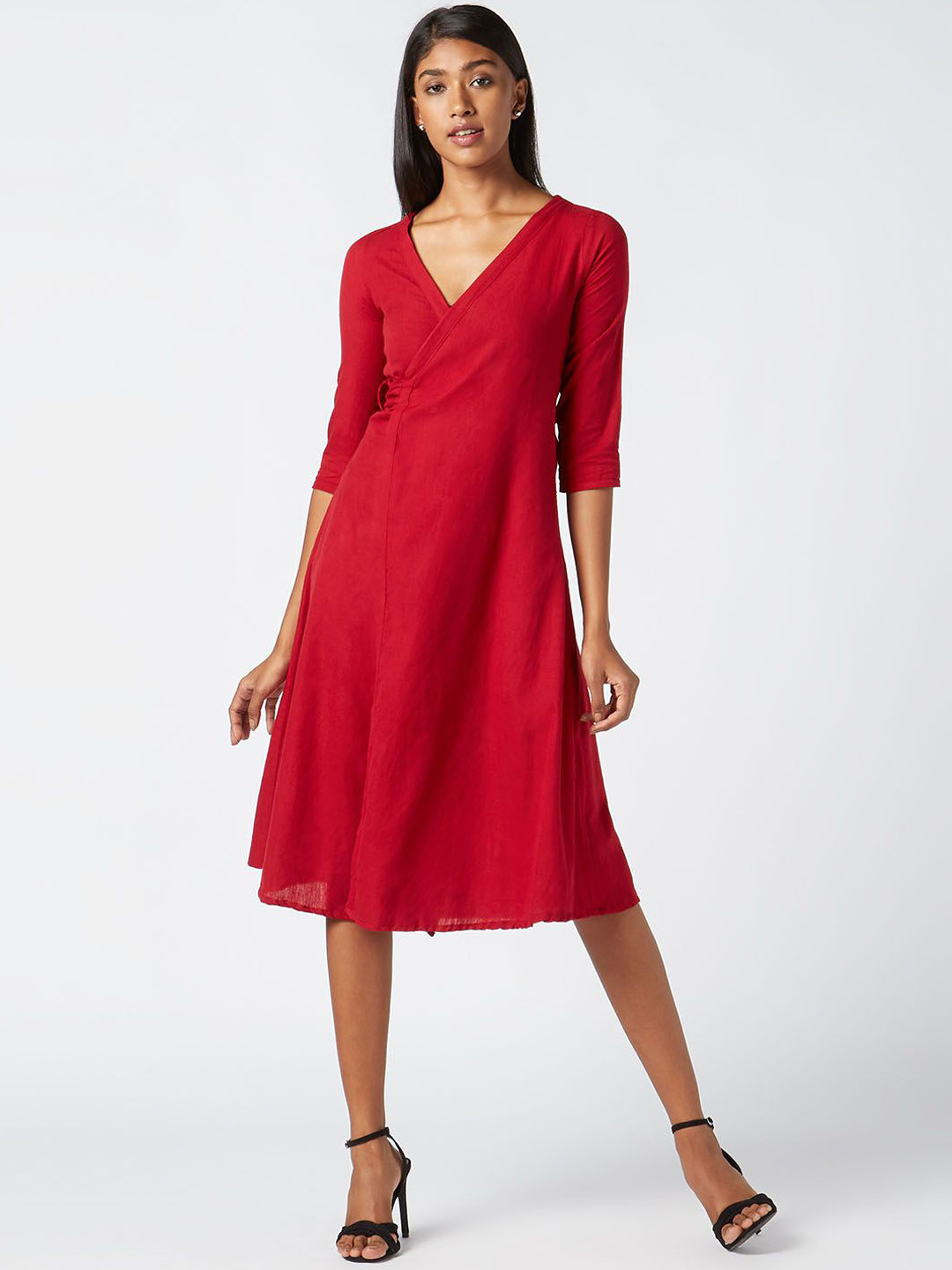 

OKHAI Midi Dress, Red