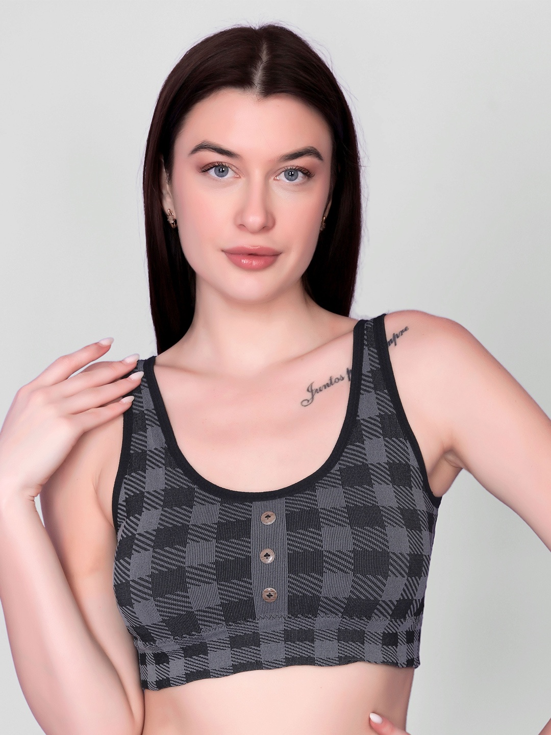 

Spiaty Bra Full Coverage GBra016_BK, Black