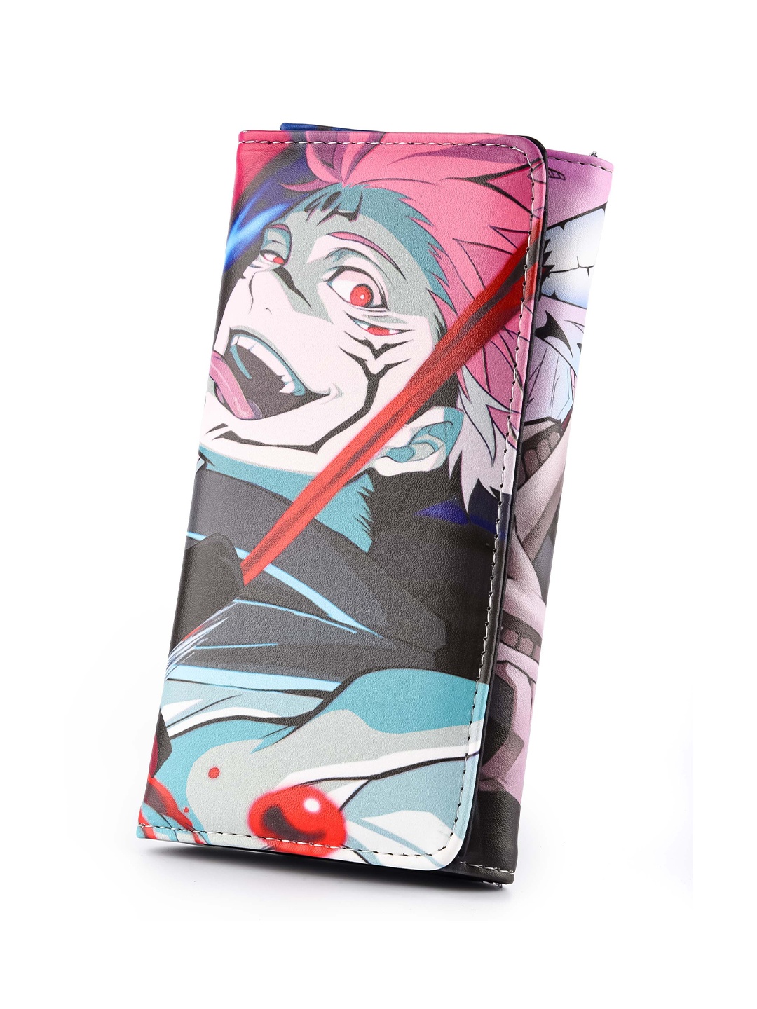 

COMICSENSE Women Jujutsu Kaisen Anime King of Curses Printed Two Fold Wallet, Black