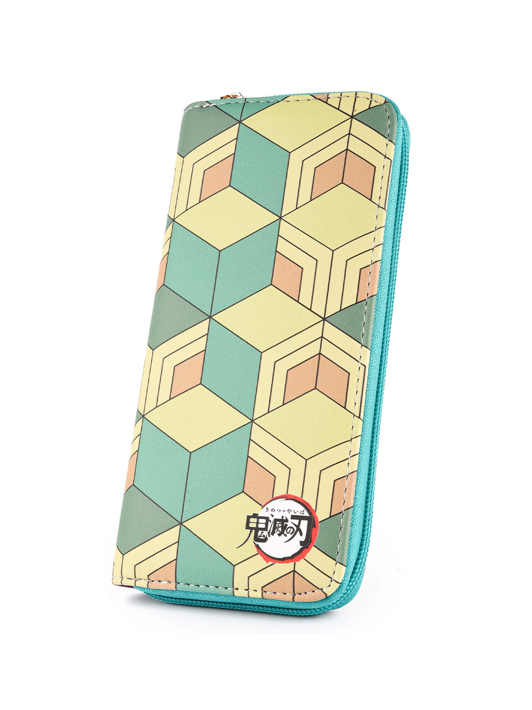 

COMICSENSE Women Demon Slayer Anime Wallet Water Pillar Printed Zip Around Wallet, Yellow