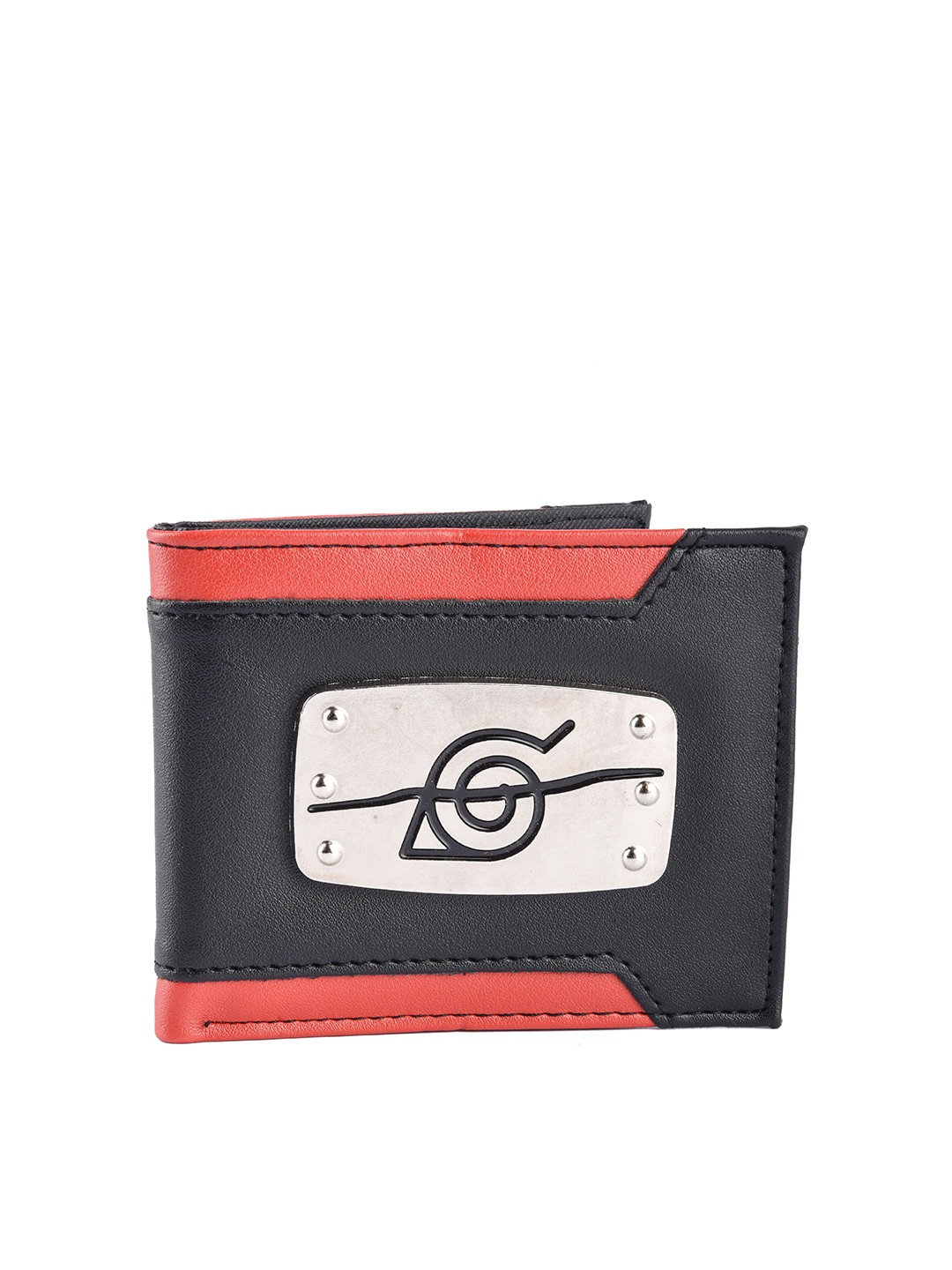 

COMICSENSE Men Naruto Anime Ninja Rogue Printed Two Fold Wallet, Black