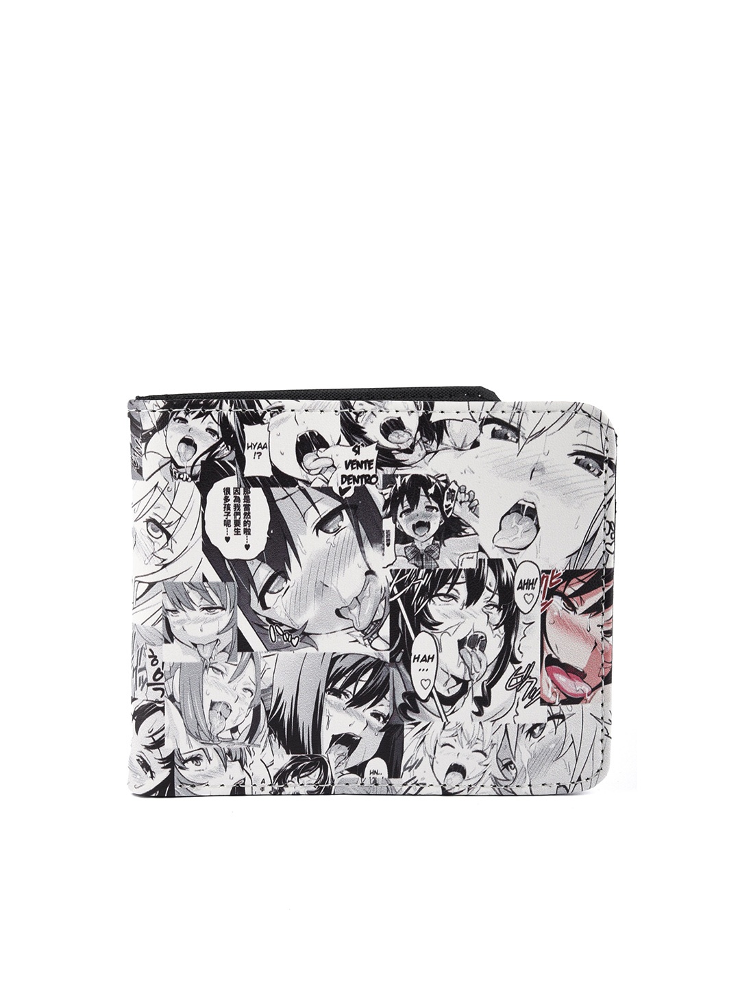 

COMICSENSE Men Man of Culture Anime Printed Two Fold Wallet, Black