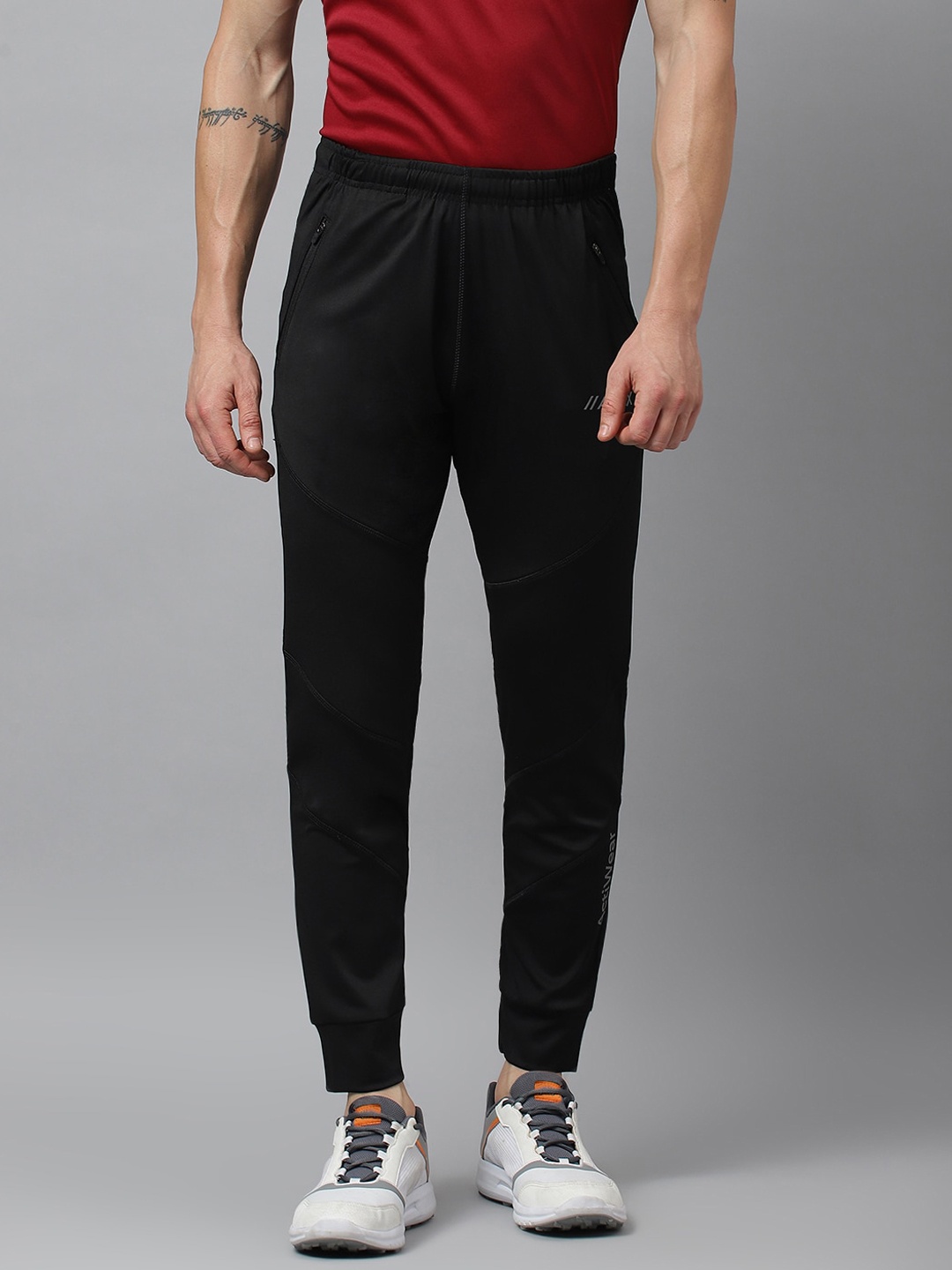 

ATICX Men Slim Fit Joggers, Black