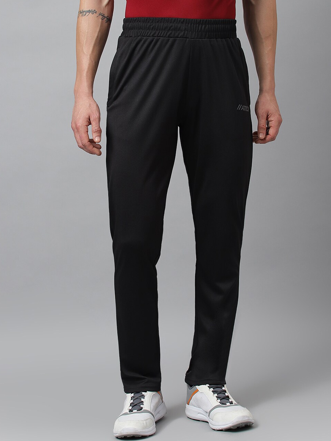 

ATICX Men Slim Fit Track Pants, Black