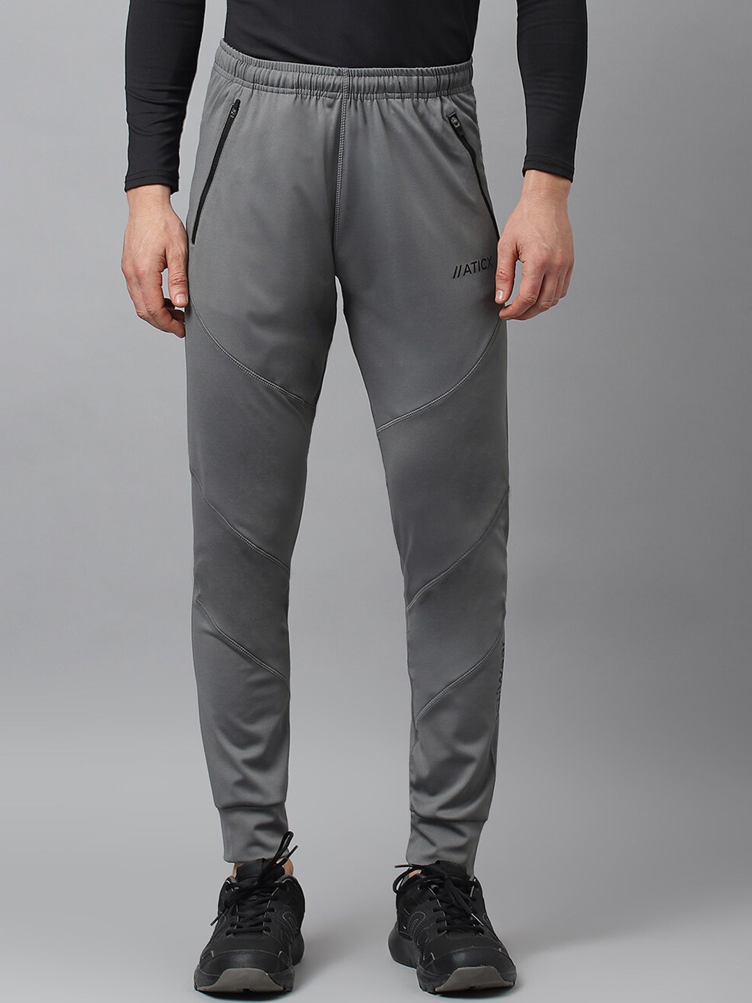 

ATICX Men Slim Fit Joggers, Grey