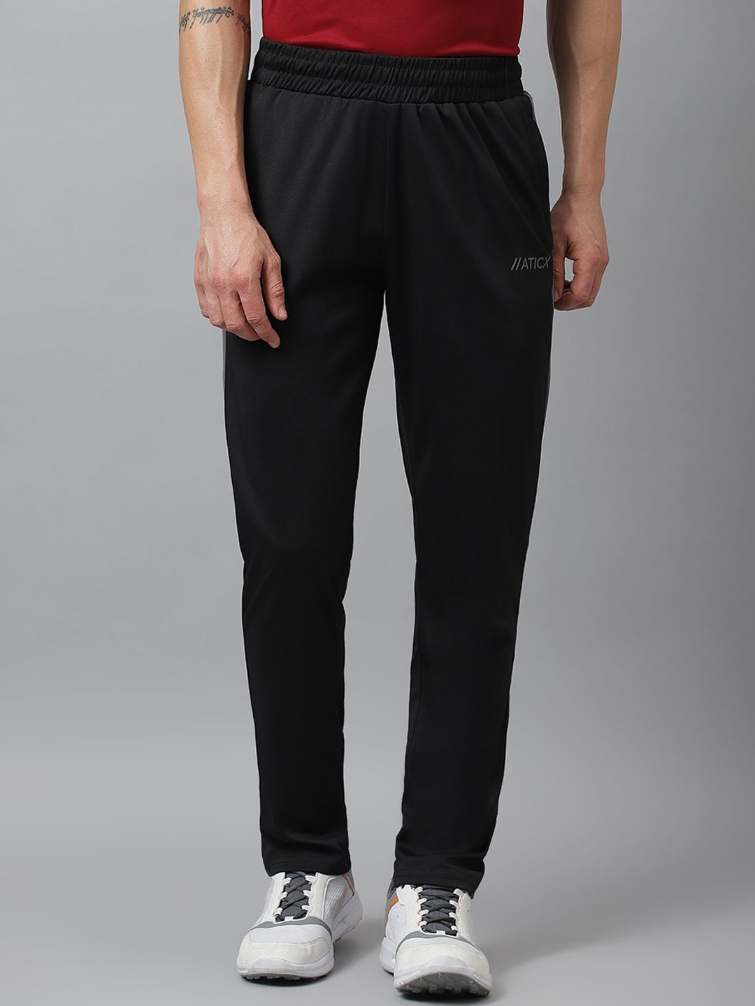 

ATICX Men Slim Fit Track Pants, Black